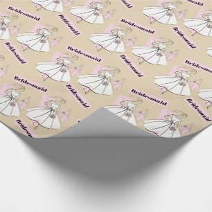 Papel De Regalo Novia Novia Neutral Group Bridesmaid