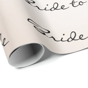 Papel De Regalo Novia personalizada del cepillo a ser perla