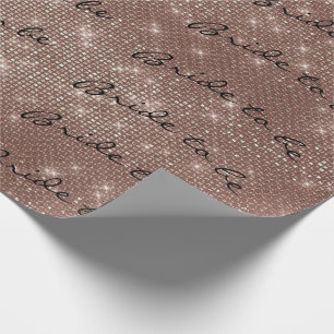Papel De Regalo Novia personalizada del cepillo a ser rosa de