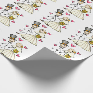 Papel De Regalo Novia y Groom