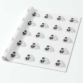 Papel De Regalo Novia y novio de oso de peluche