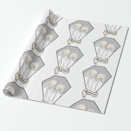 Papel De Regalo Novias de Skeleton
