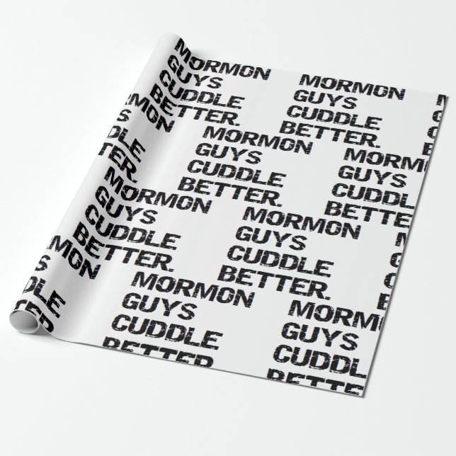 Papel De Regalo Novio Navidades de esposo Hombres Mormones de Cump (Desenrollado)
