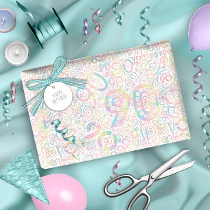 Papel De Regalo Nube de la palabra de cumpleaños noventa A ID270