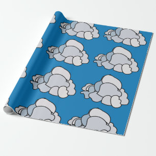 Papel De Regalo Nubes Blancas