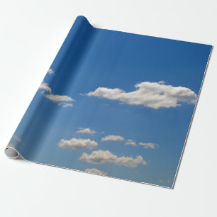 Papel De Regalo Nubes blancas en el cielo azul