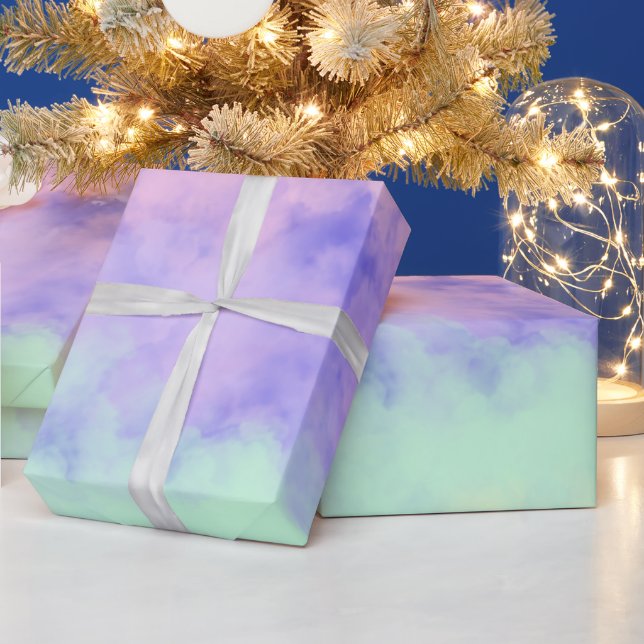 Papel De Regalo Nubes de Algodón de Azúcar (Vacaciones)