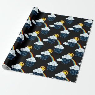 Papel De Regalo Nubes de Arcoíris