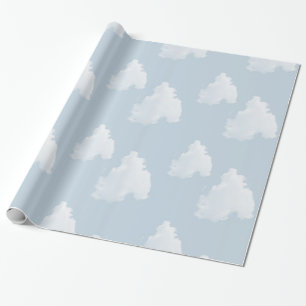 Papel De Regalo Nubes de cielo azul
