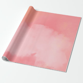 Papel De Regalo Nubes de cielo ruidosas: un sueño rosado