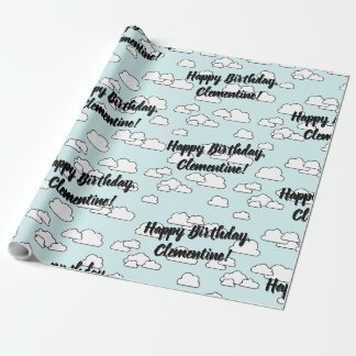 Papel De Regalo Nubes Felices