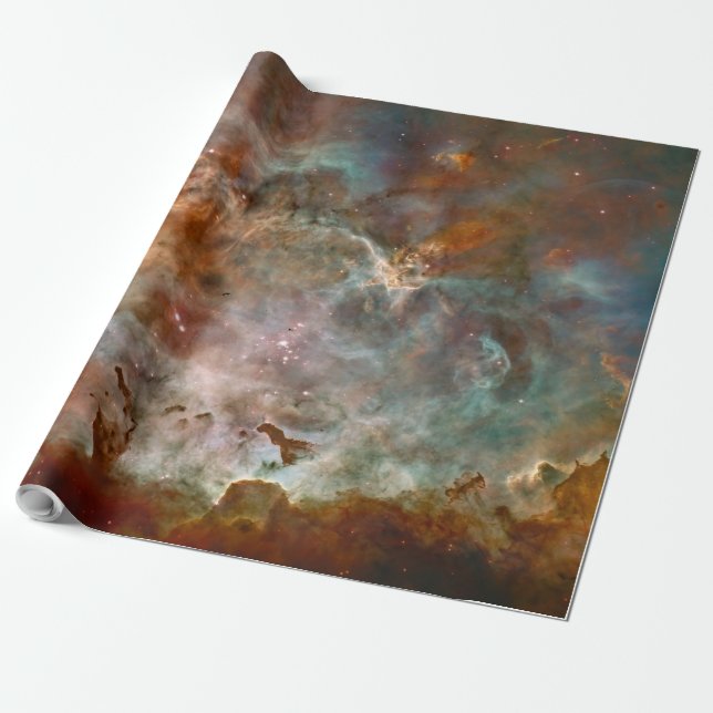 Papel De Regalo Nubes oscuras de Carina Nebula Hubble Space (Desenrollado)