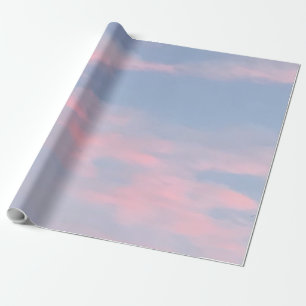 Papel De Regalo Nubes rosadas de personalizable