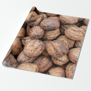 Papel De Regalo Nueces de cajú marrón