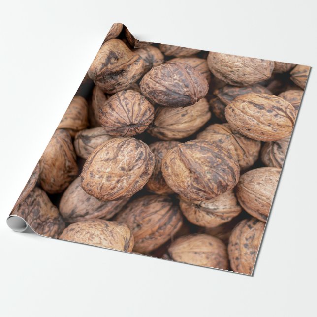 Papel De Regalo Nueces de cajú marrón (Desenrollado)