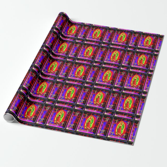 Papel De Regalo nuestra dama de guadalupe (Desenrollado)