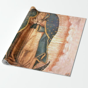 Papel De Regalo Nuestra Señora De Guadalupe Vintage