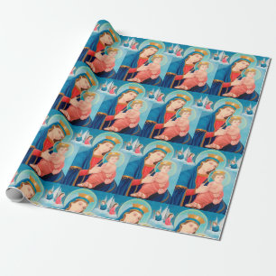 Papel De Regalo Nuestra Señora de la Perpetua Ayuda Católica