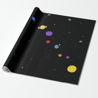 Papel De Regalo Nuestro hogar - Sistema Solar