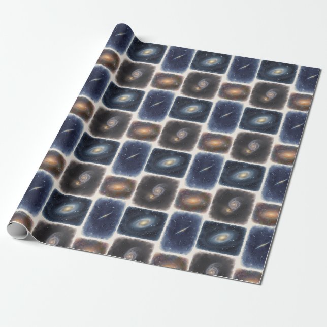 Papel de regalo Nuestro Universo Acuarela (Desenrollado)