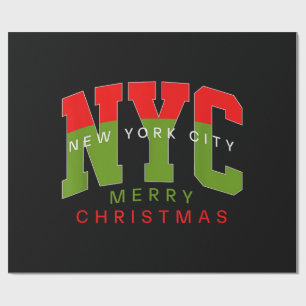 Papel De Regalo Nueva York Ciudad Nueva York Feliz Navidad Regalo 