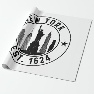 Papel De Regalo Nueva York Este. Nyc 1624