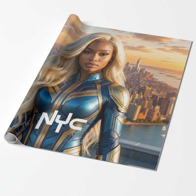PAPEL DE REGALO NUEVA YORK - NYC (Desenrollado)