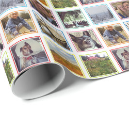 Papel De Regalo Nueve fotos cuadradas en arcoiris en Instagram