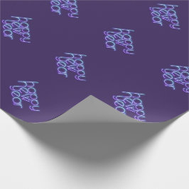 Papel De Regalo Nuevo Año Feliz para el Neón