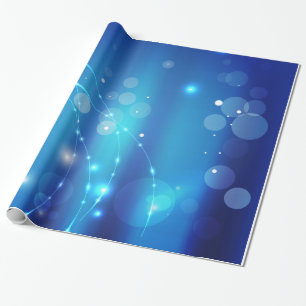 Papel De Regalo Nuevo modelo ligero azul elegante del remolino