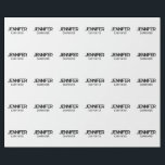 Papel De Regalo Nuevo nombre para agregar minimalista elegante y p<br><div class="desc">Un diseño perfecto que funcionará en los negocios o en la vida privada. Un aspecto sencillo,  minimalista y perfecto. Solo por ti.</div>