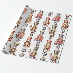 Papel De Regalo Nuez de Cascabel de Acuarela Navidad Moderna Mínim