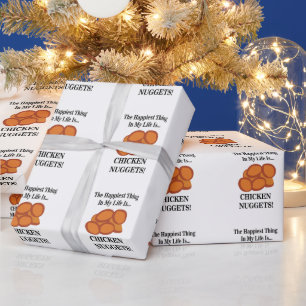 Papel De Regalo Nugget de Pollo Comida Rápida Divertido Nugget de