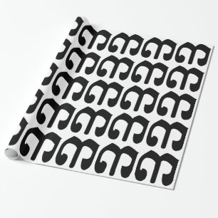 Papel De Regalo Número camboyano 3 / Tres / ៣ (Bei) escritura khme