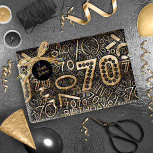 Papel De Regalo Número de cumpleaños Nube de Word Setenta C ID270