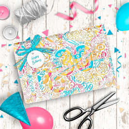 Papel De Regalo Número de cumpleaños Nube de Word Treinta B ID270