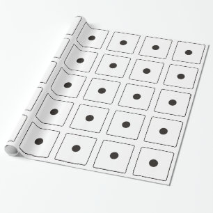 Papel De Regalo Números DICE de pips 1 + su backgr.