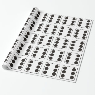 Papel De Regalo Números DICE de pips 6 + tu backgr.