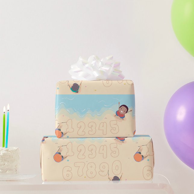 Papel De Regalo Números En La Arena (Subido por el creador)