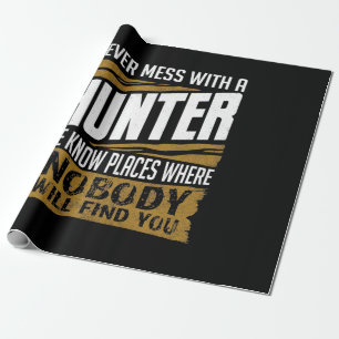 Papel De Regalo Nunca Mess con un cazador