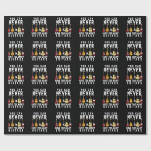 Papel De Regalo Nunca Puedes Tener Demasiadas Guitarras Música Div