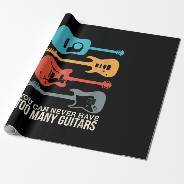 Papel De Regalo Nunca Se Puede Tener Demasiados Guitorios (Desenrollado)