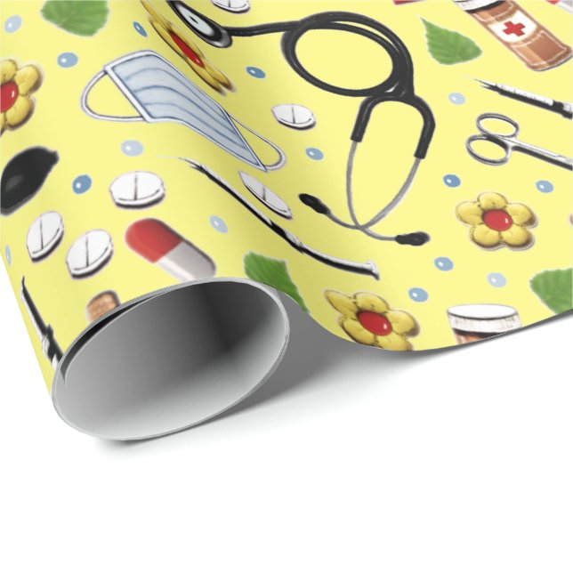 Papel De Regalo Nurse Gift (Esquina del rollo)