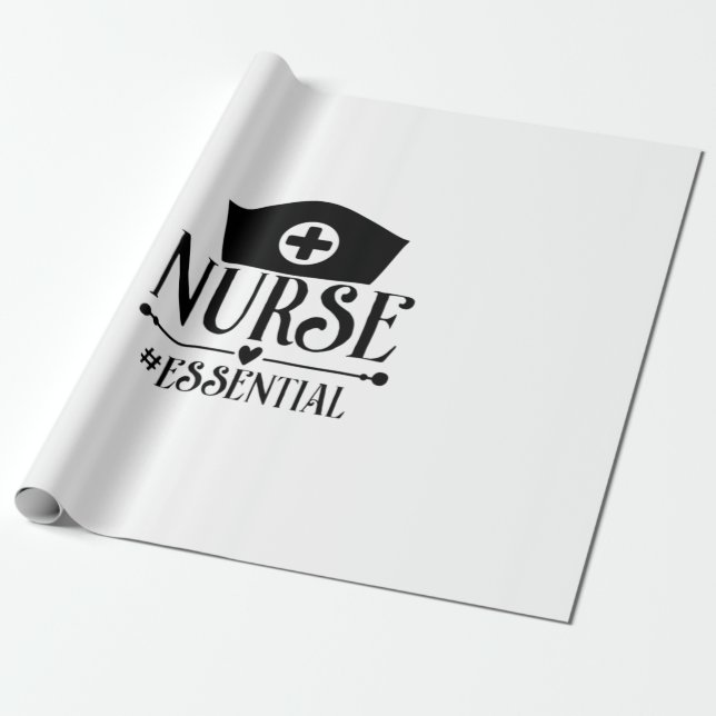 Papel De Regalo Nurse Gift Nurse Essential (Desenrollado)
