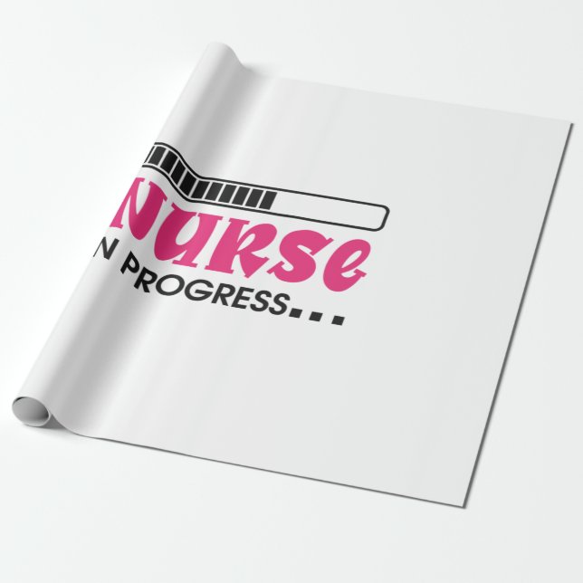 Papel De Regalo Nurse Gift Nurse In Progress (Desenrollado)