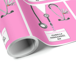 Papel De Regalo Nurse Gift Pink