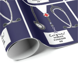 Papel De Regalo Nurse Graduation Gift Wrapping Paper