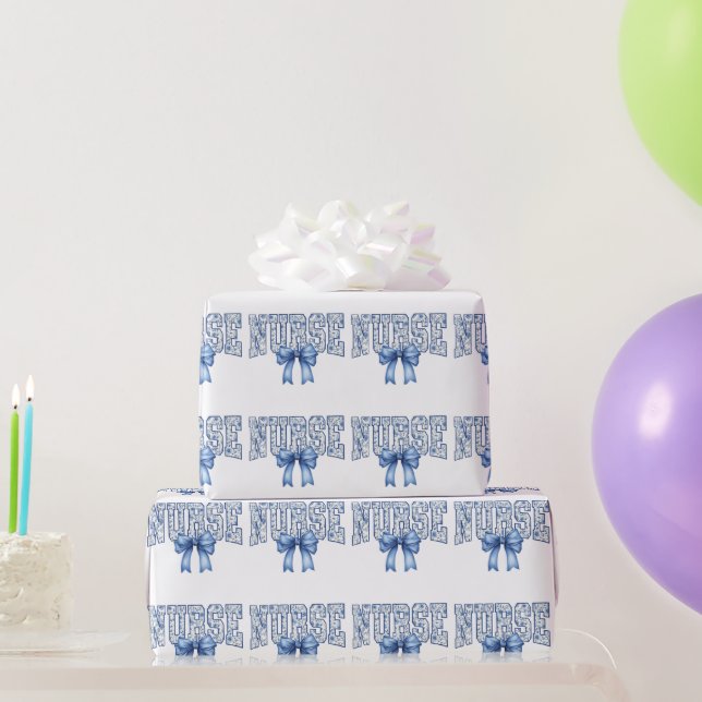 Papel De Regalo Nurse Wrapping Paper (Regalos de fiesta)