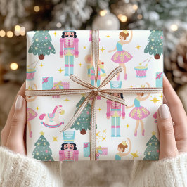 Papel De Regalo Nutcracker Ballet Christmas Wrapping Paper