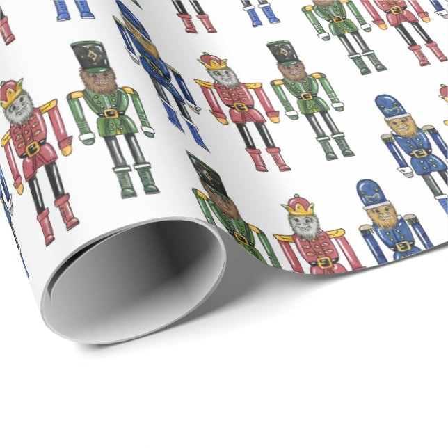 Papel De Regalo Nutcracker Bigfoot (Esquina del rollo)